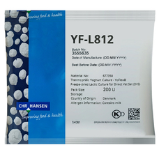 Термофильная закваска Chr.Hansen YF-L 812 (200U) на 2 тонны молока