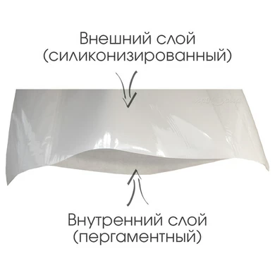 Бумага двухслойная 25х25 см (Франция) - пачка 500 штук